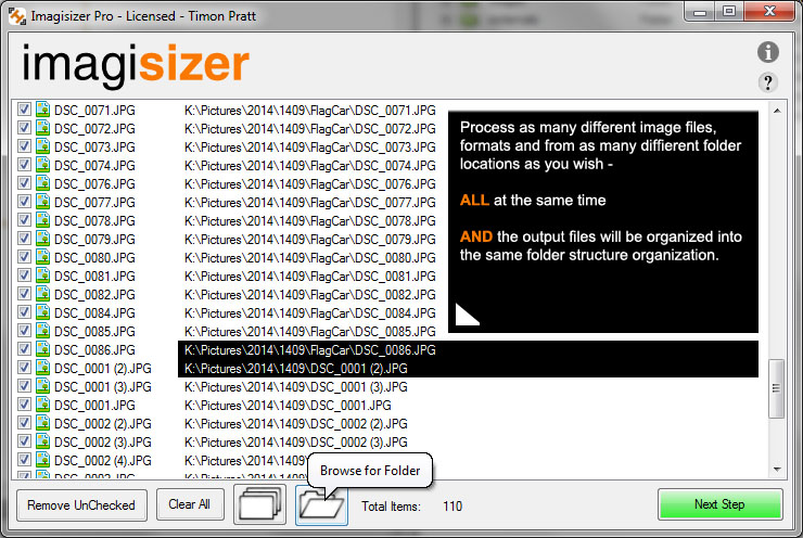 Resize multiple Photographs and Images and image folders in one process